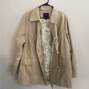 Isaac Mizrahi Live Tan Jacket
